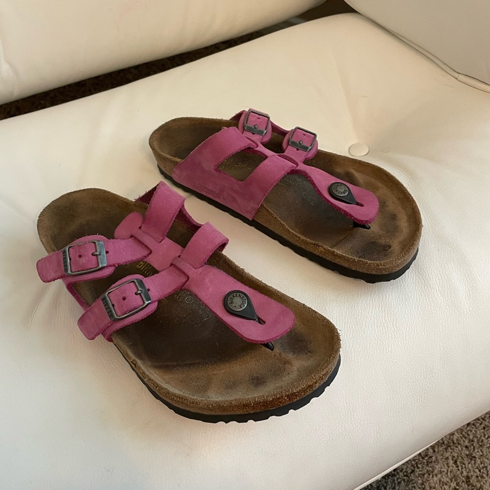 Pink Birkenstock sandals